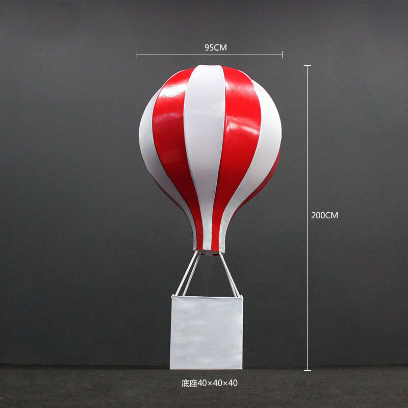 Iron props hot air balloon new decorations wedding props decoration window photography background shopping mall decorations