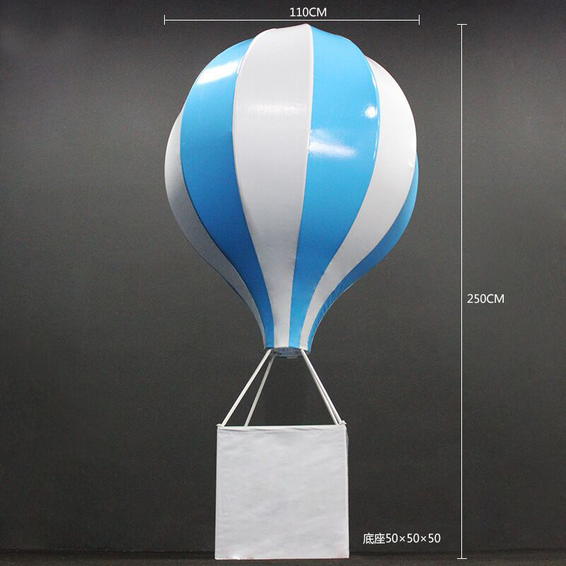 Iron props hot air balloon new decorations wedding props decoration window photography background shopping mall decorations