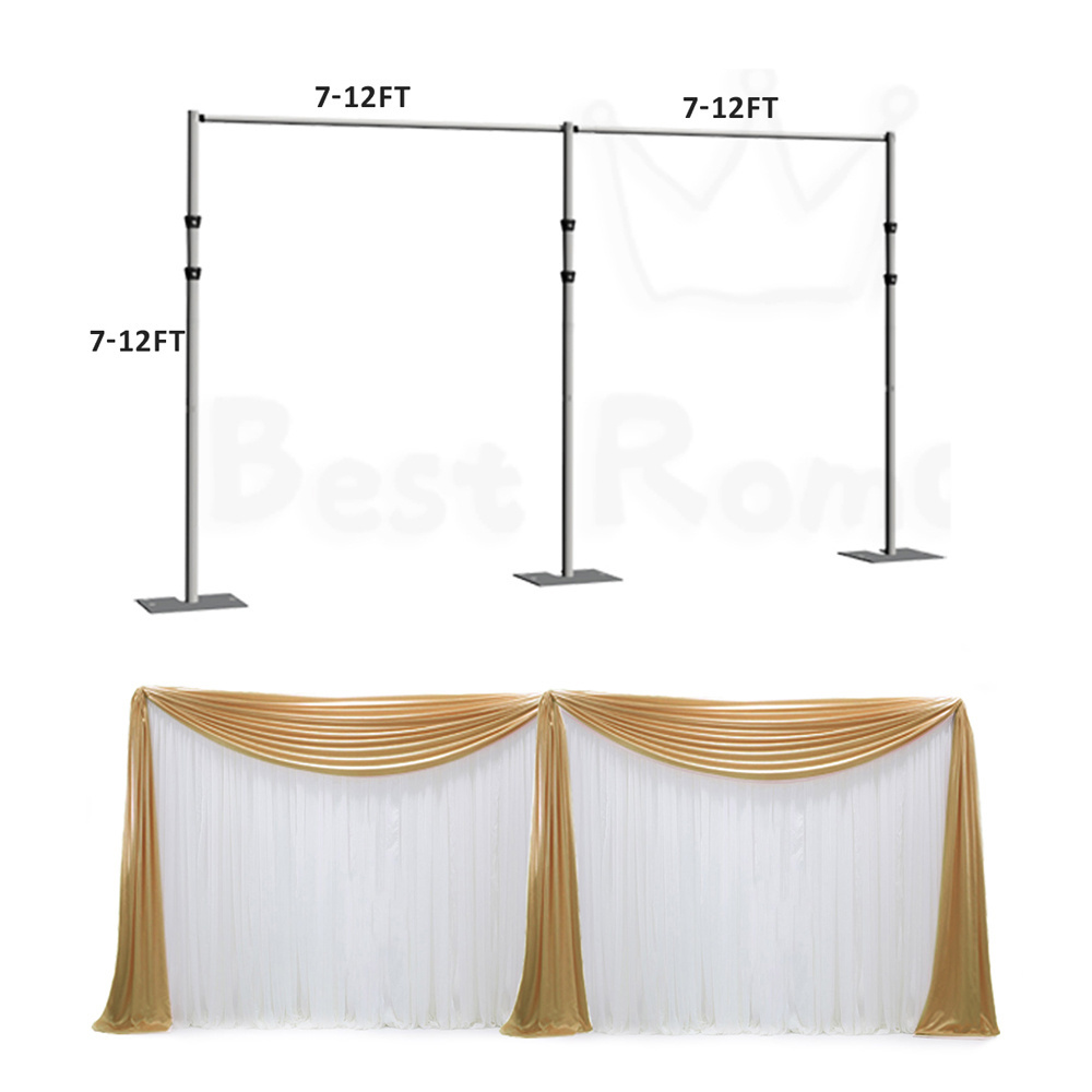 New design Aluminum round pipe and drape wed backdrop stand pipe and drape backdrop stand