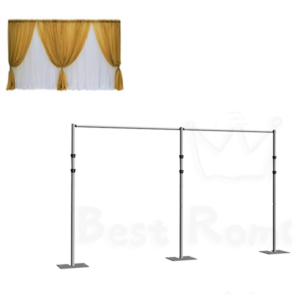 New design Aluminum round pipe and drape wed backdrop stand pipe and drape backdrop stand