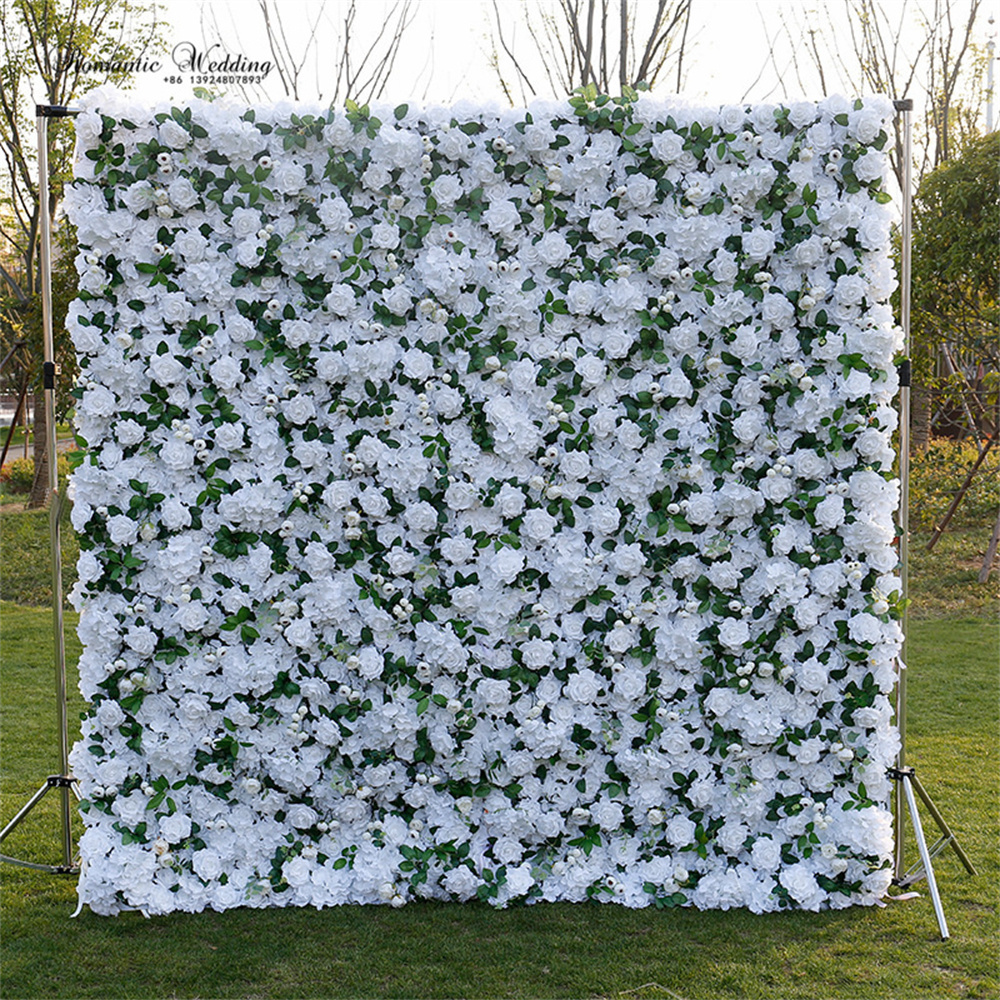 Artificial Flower For Wall Decoration Backdrop Silk Artificial Decorative Flower Wall