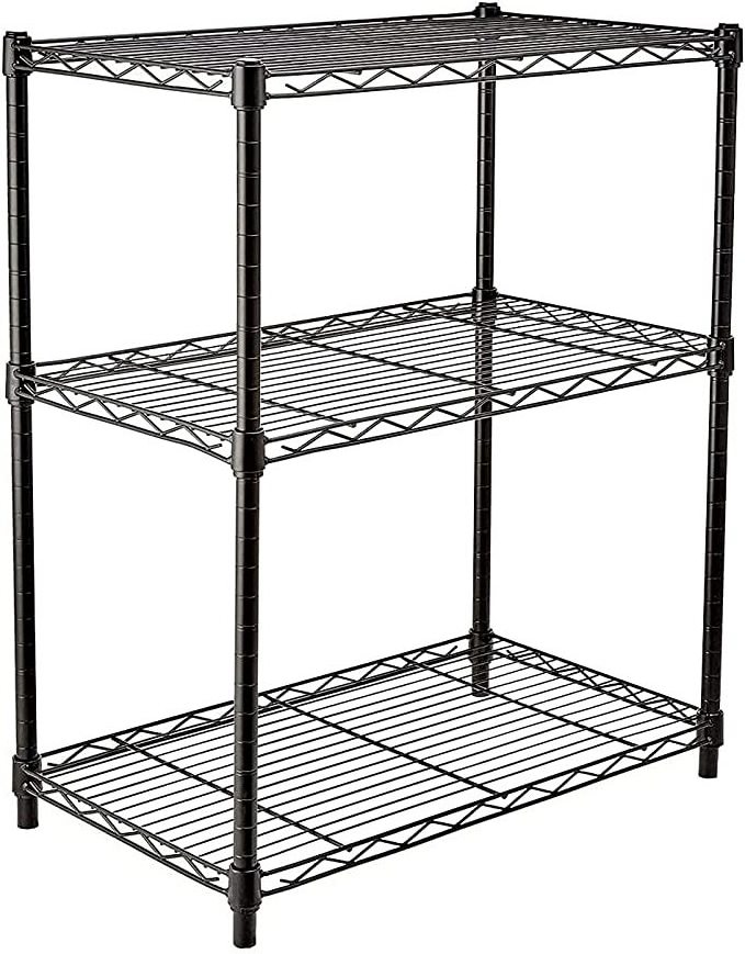 4 Tier Storage Shelf Wire Shelving Unit Rack Adjustable Metal Shelves for Kitchen Laundry Garage with Leveling Feet