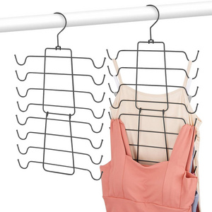 Tank Top Hangers 4 Pack Bra Organizer for Closet Hanging Closet Organizers and Storage Space Saver Storage for Camisoles Tank