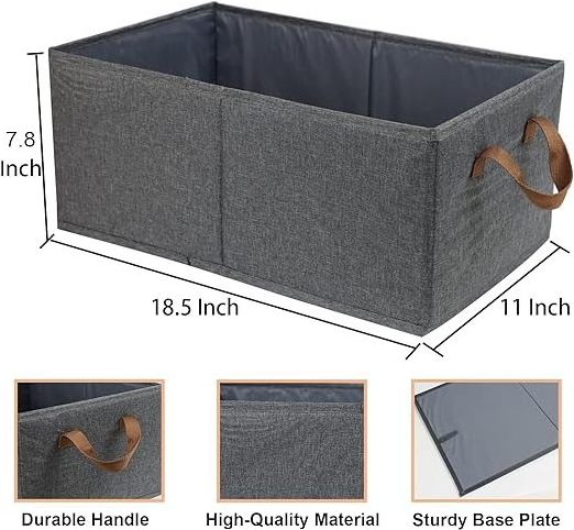 Storage Bins Closet Organizer System Sturdy Foldable Storage Boxes for Organizing Clothing Sheets Toys Books z