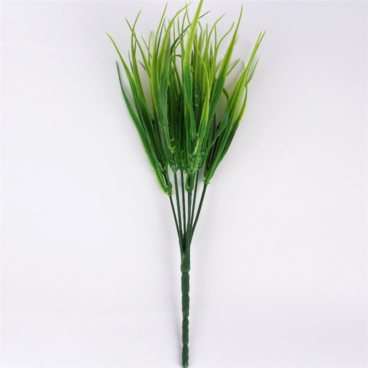 Artificial Plants Faux Plastic Grass Leaves Shrubs Simulation Greenery Leaf For Indoor Outside Home Garden Decor