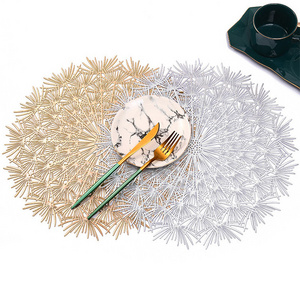 Nordic Pvc Non-Slip Dish Mat Round 38cm Insulated Anti-Scald Pad  Dining Plate Plastic Placemat Table Mats