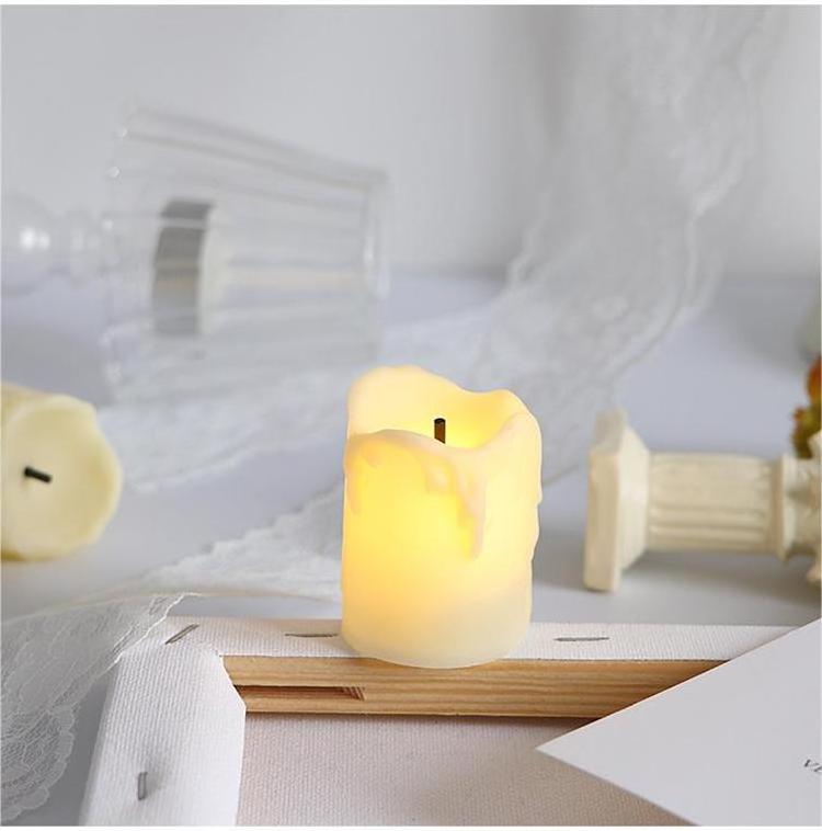 Wholesale Battery Flameless Tear Candle Led Electric Candle Festival Supplies Candle Light With Tears Home Decoration Christmas