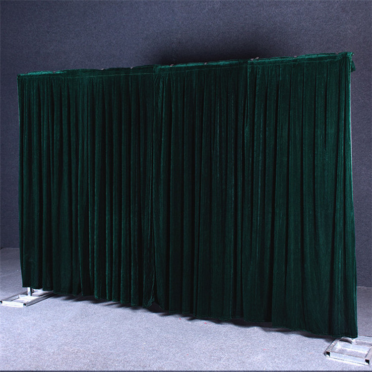 Luxury Stage Backdrop Red Velvet Curtain Backdrop Fabric Drapery Curtain For Photobooth Wedding Event