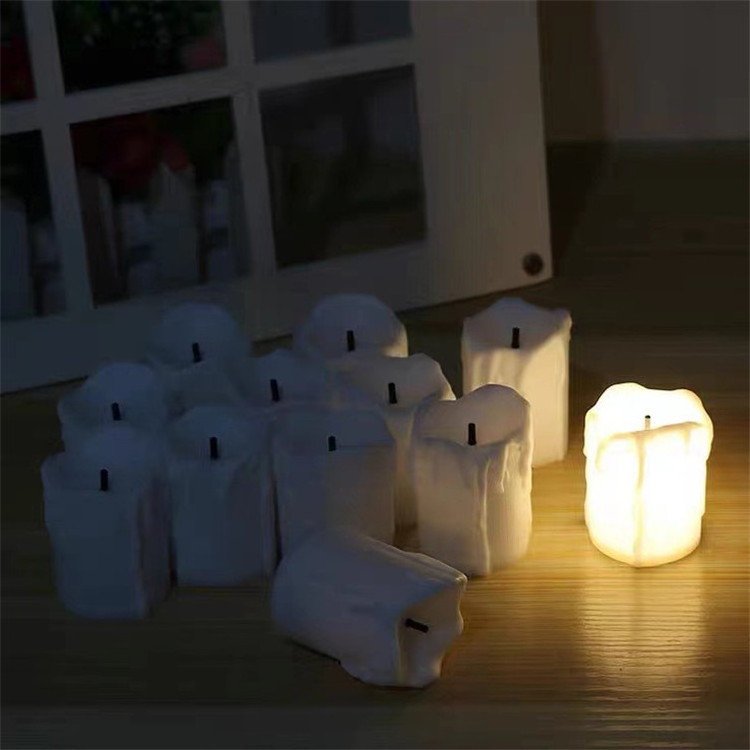 Wholesale Battery Flameless Tear Candle Led Electric Candle Festival Supplies Candle Light With Tears Home Decoration Christmas