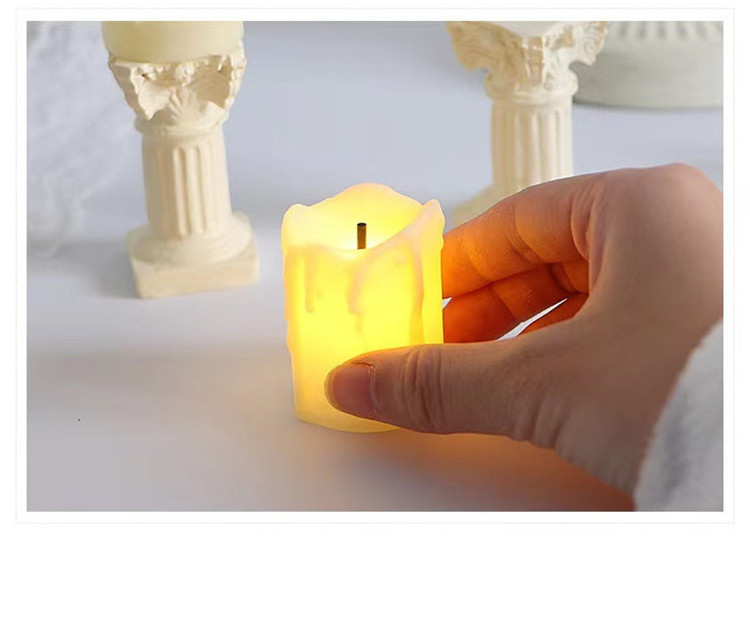 Wholesale Battery Flameless Tear Candle Led Electric Candle Festival Supplies Candle Light With Tears Home Decoration Christmas