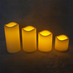 Flameless Plastic Candles Pillar Battery Operated Birthday With Remote Control Led Candle Lamp home decoration