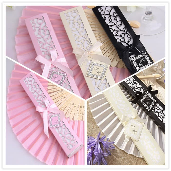 Custom Logo Color Mini Bamboo Plastic Personalized  Wedding wooden Folding Portable Large Chinese Fan Folding Fan Held Hand Fan