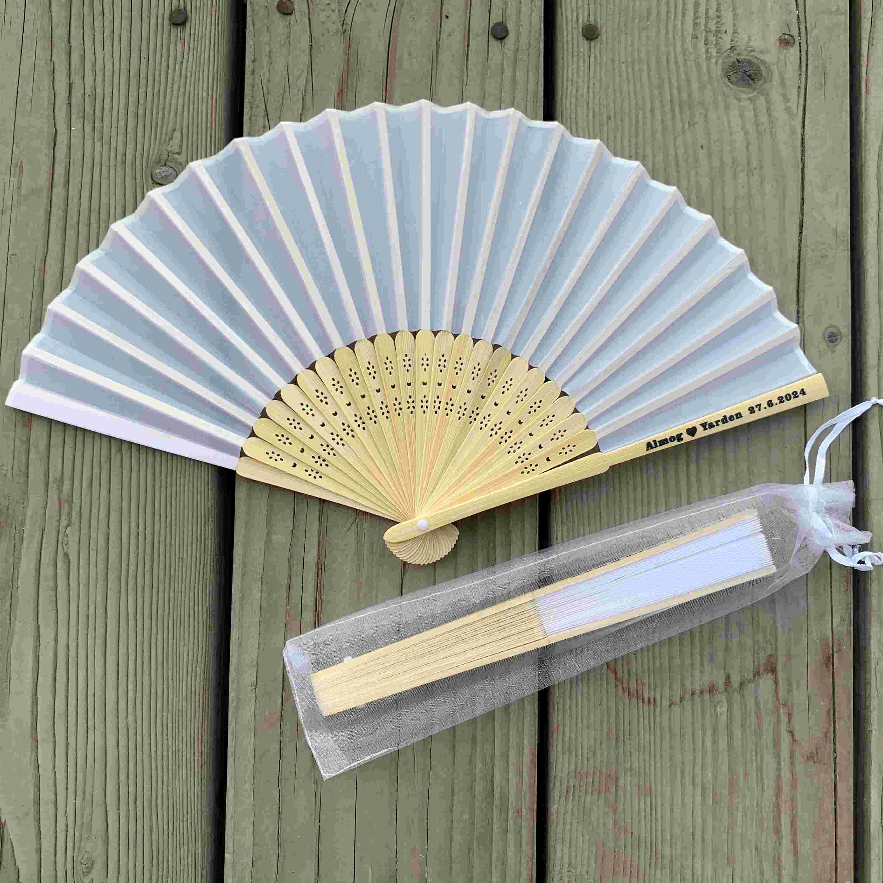 Custom Logo Color Mini Bamboo Plastic Personalized  Wedding wooden Folding Portable Large Chinese Fan Folding Fan Held Hand Fan