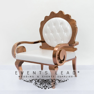 High Quality Latest Designed Luxury Event Furniture Sofa  Exquisite Rose Gold Color for Sofa From Wedding Sofa