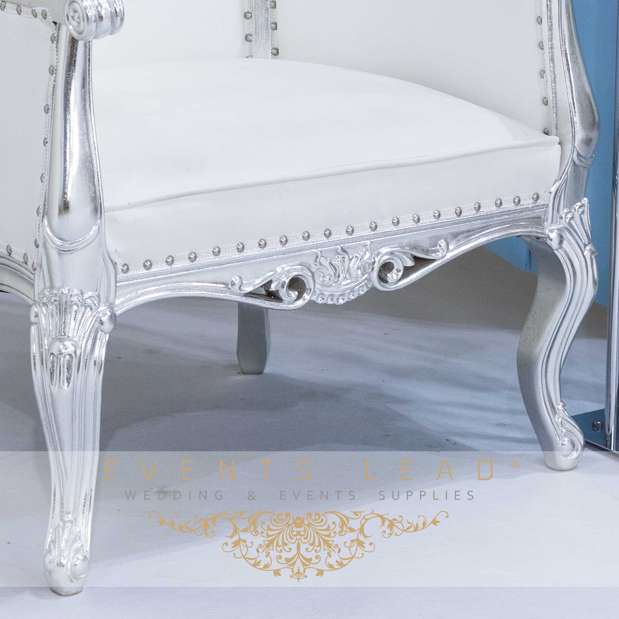 Furniture Chair Exquisite Big Silver DOME Wedding Throne Chair From Wedding Supplies