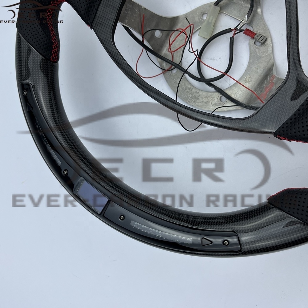 Ever-Carbon Racing ECR Custom Design LED Carbon Fiber Steering Wheel For Ferrari 360 Modena