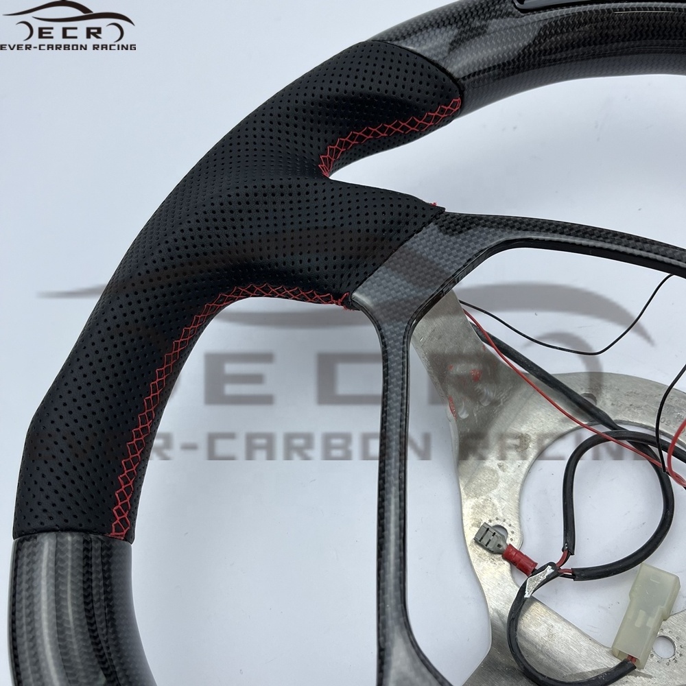 Ever-Carbon Racing ECR Custom Design LED Carbon Fiber Steering Wheel For Ferrari 360 Modena