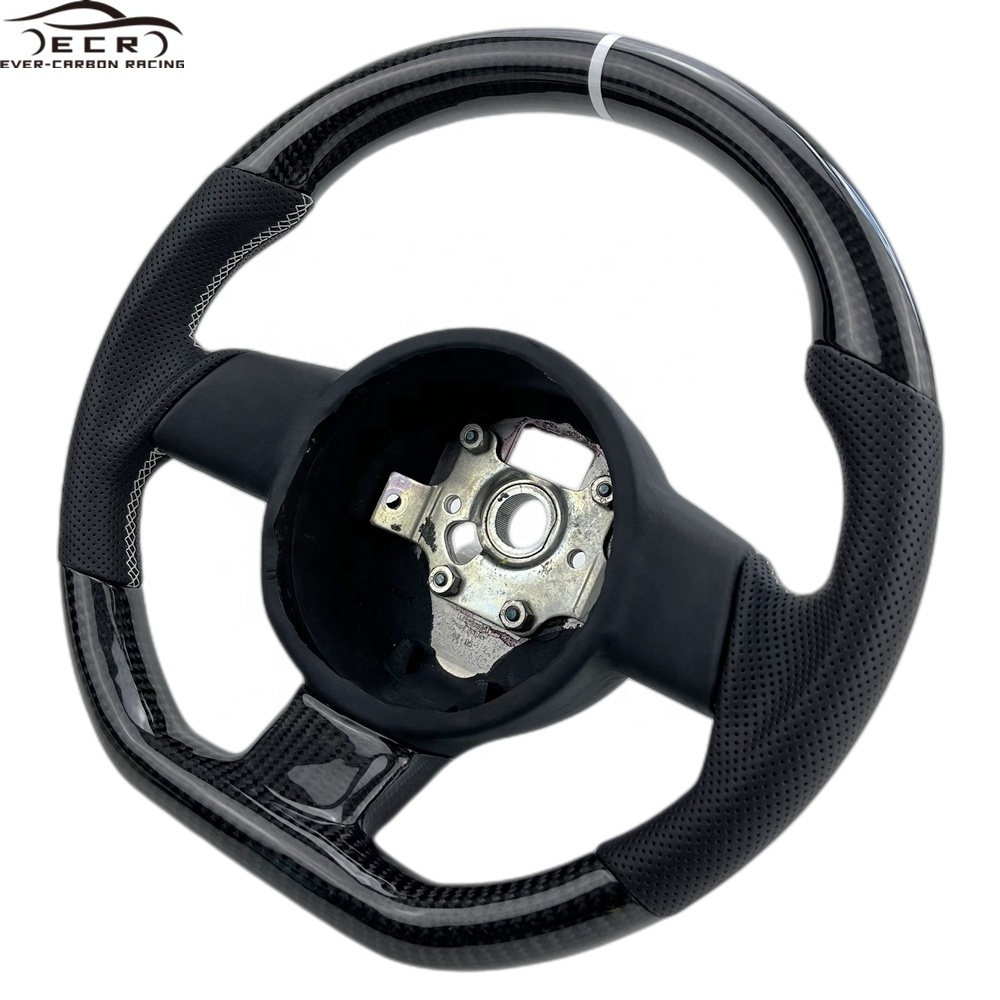 Ever-Carbon Racing ECR New Design Flat Bottom Carbon Fiber Steering Wheel Body Kits For Lamborghini Gallardo