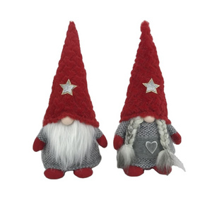 2022 Christmas Plush Ornaments Mini Colorful Plaid Christmas Gnomes