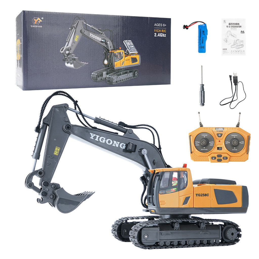 OEM custom best seller list 1 8 rc hydraulic excavator toy radio control car remote control rc excavator toy