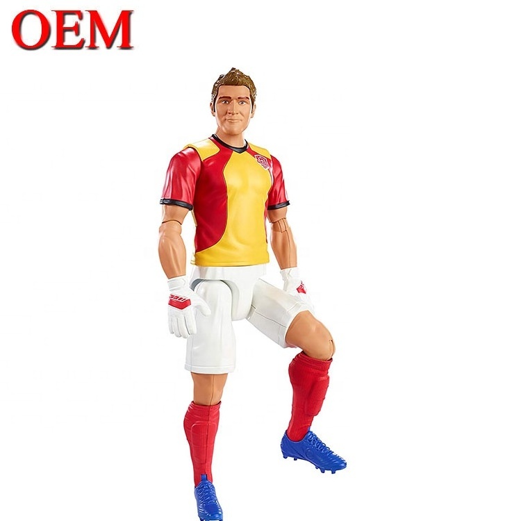 OEM Customized  Popular 3D Plastic Football Players Action Figures