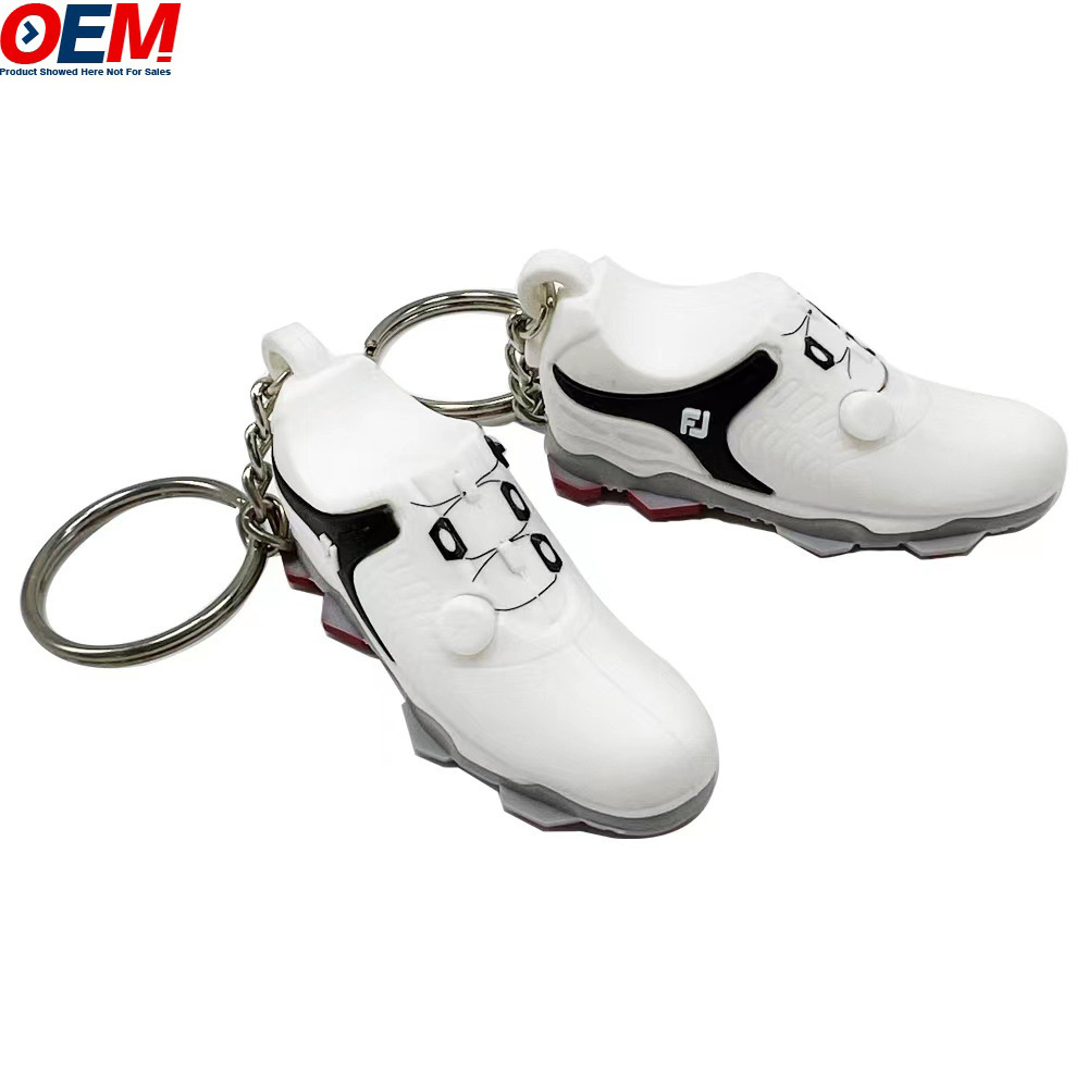 Custom Mini Sneaker 3D Keychain Ringkey Color AJ Collection Keychain oem Plastic Keychain TOY