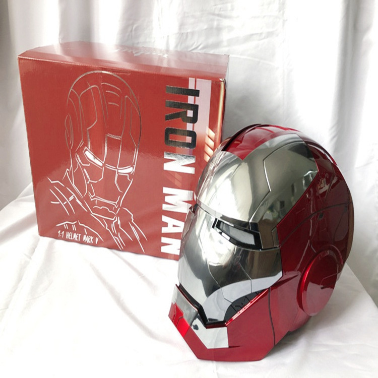 OEM custom New Design Cospaly MK5 Voice Control Remote Control Face Changing Electric Iron Superhero Man Helmet