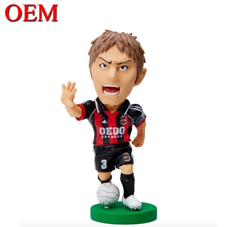 OEM Customized  Popular 3D Plastic Football Players Action Figures