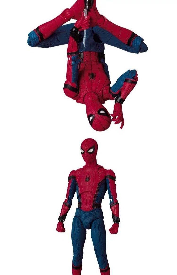 Factory custom 15CM Spider Man Toys Tom Holland PVC Action Figure Statue Can Change Spiderman