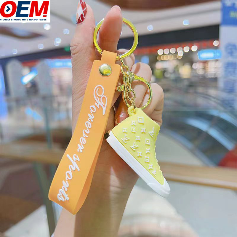 Custom Mini Sneaker 3D Keychain Ringkey Color AJ Collection Keychain oem Plastic Keychain TOY