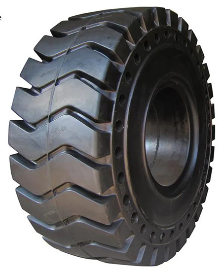 High  quality solid rubber tyre  OTR tire 23.5-25  for  loaders  tyre