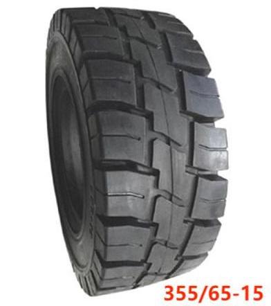 Solid rubber  tire  355/65-15  for forklift tyre