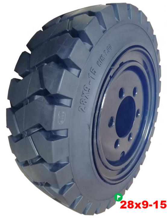 Solid forklift tire  28x9-15 solid tire