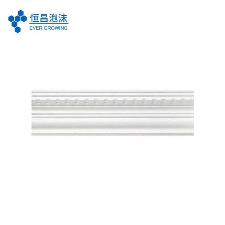 modern style full white embossed crown molding polystyrene interior decorative EPS Wall Ceiling Cornice