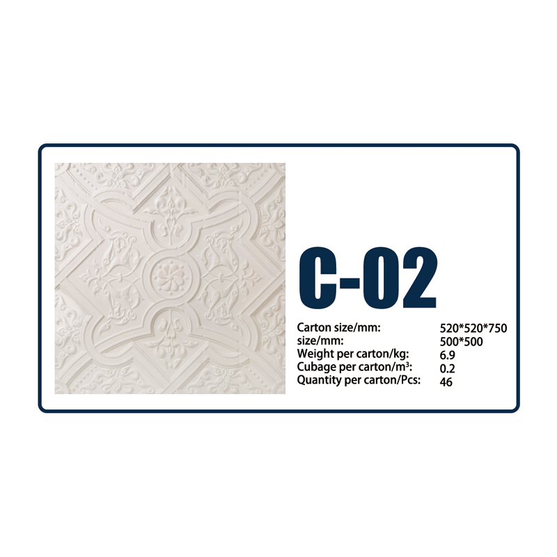 Chinese Manufactured Durable White Expanded Polystyrene Suspended Ceiling Tiles