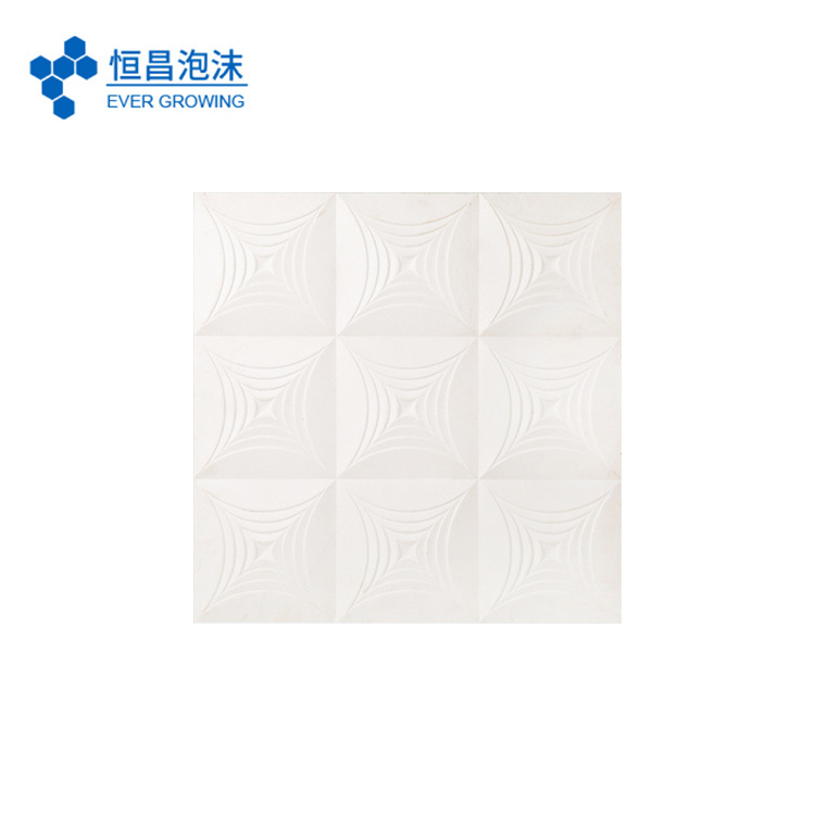 Polystyrene foam decoration board polystyrene square ceiling medallion design