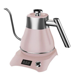 Stainless Steel Pour Over Tea Coffee Tool Temperature Control Electric Digital Gooseneck Kettle