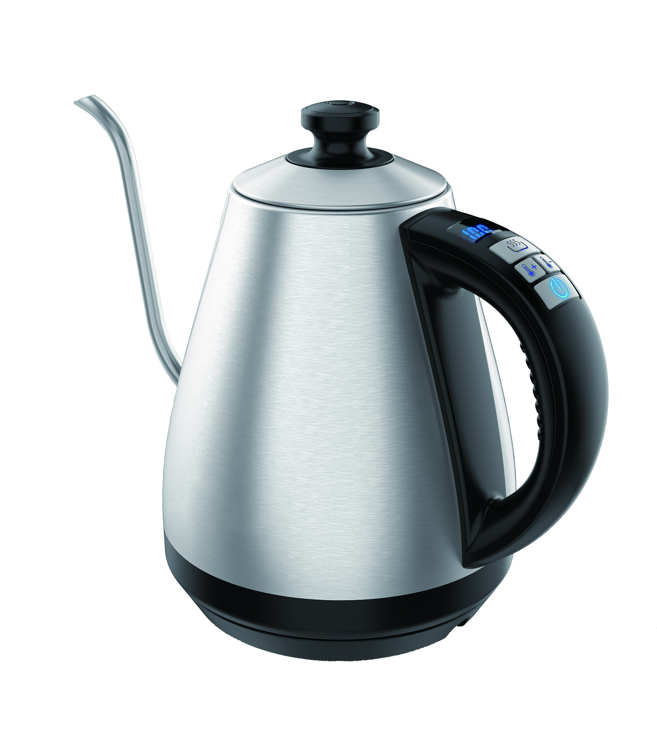 1.0L metal tea and pour over kettle temperature control preset gooseneck electric kettle variable temperature electric kettle