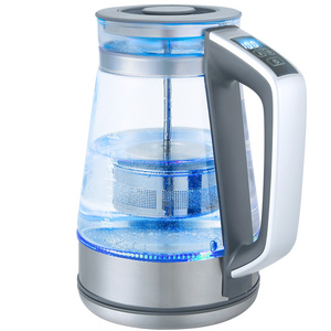 Glass Marado Electric Kettle Uk Temperature Control Water Boiler Hervidor 1.8L 220v 110v Stainless Steel Glass Electric Kettles