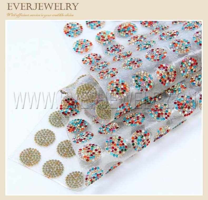 Hot fix rhinestone mesh