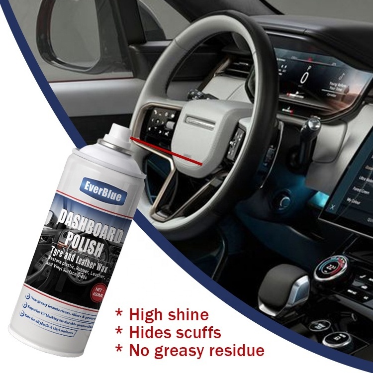 High Effective Car Dashboard Polish Wax Car Care Cleaner Spray Interior Shine Spray for Cars