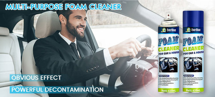 Multipurpose foam car cleaner home leather cleaner spray for car interior