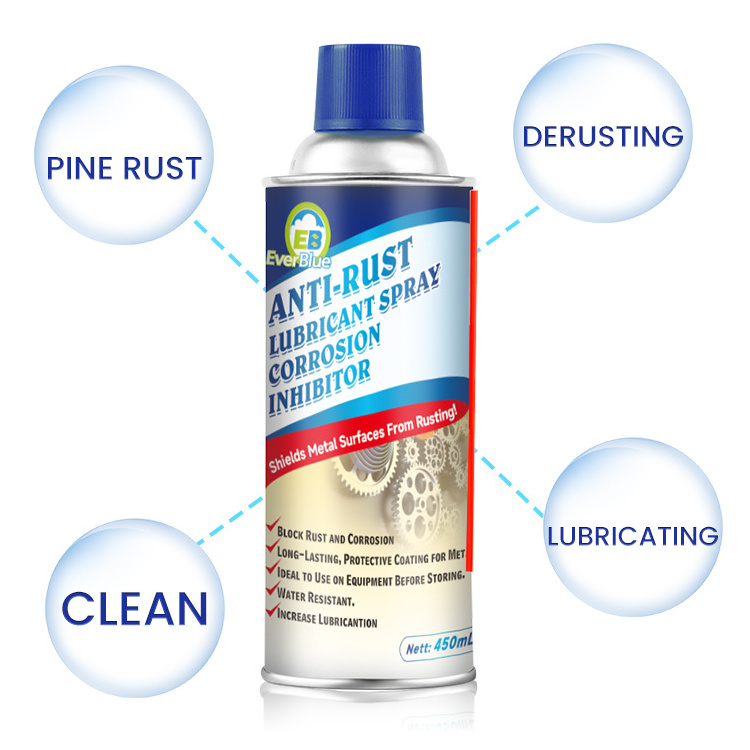 Wholesale automotive anti-rust lubricant 450ml car iron remover for cleaner spray