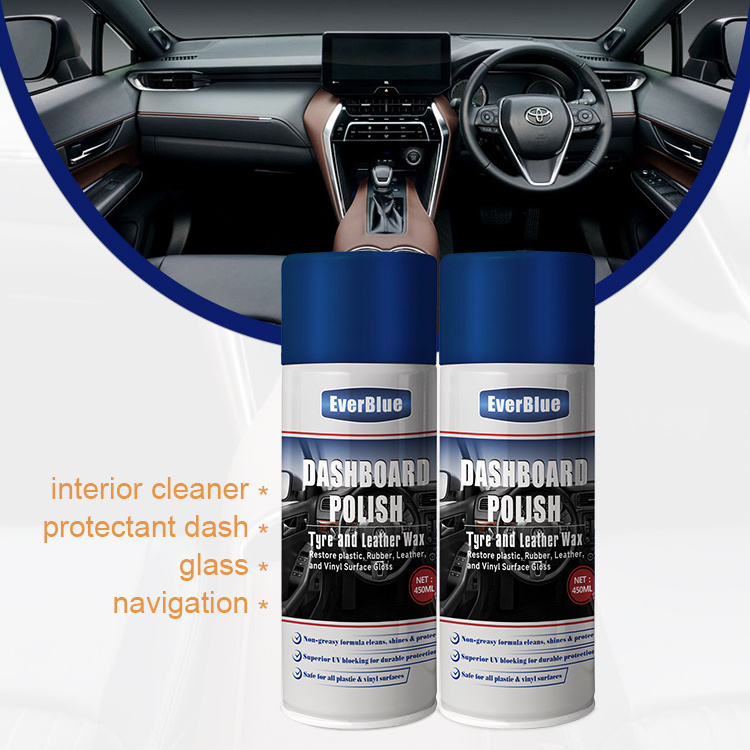 Hot Sale 450ml Auto Dash And Glass Interior Cleaner Dashboard Polish Wax Sparys For Car