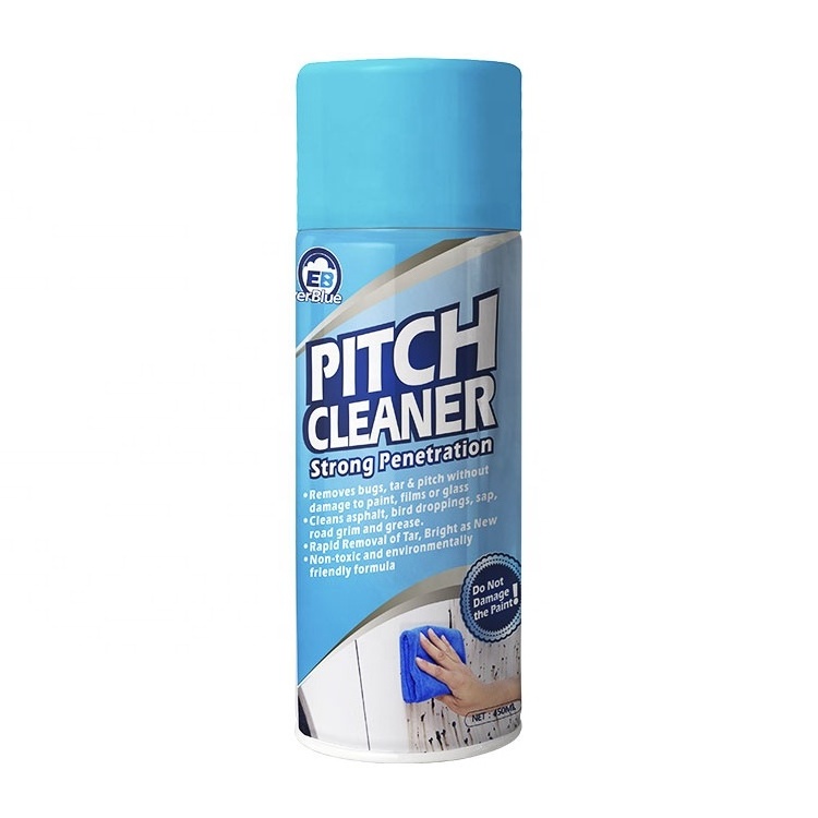 OEM logo available 450ml Car Spray Pitch Cleaner for removing tar cleaner pitch car