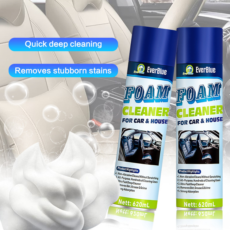 goods in stock 650ml sofa cleaner foam spray multipurpose for car leather care spray