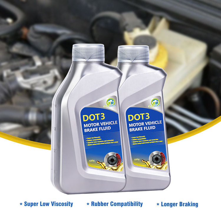 Wholesale Automotive brake fluid dot3 synthetic oil brake fluid 500g 800g forklift clutch oil brake fluid dot4