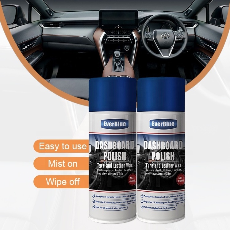 Top selling car dashboard polish wax car care cleaner spray car leather protection polish