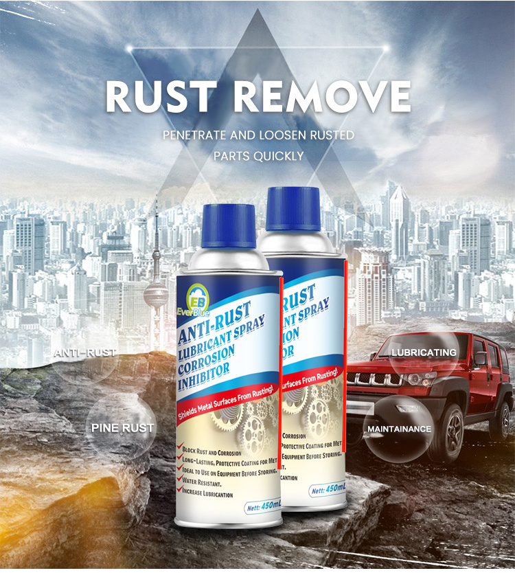 EverBlue anti-rust lubricant spray 450ml for loosen iron penetration