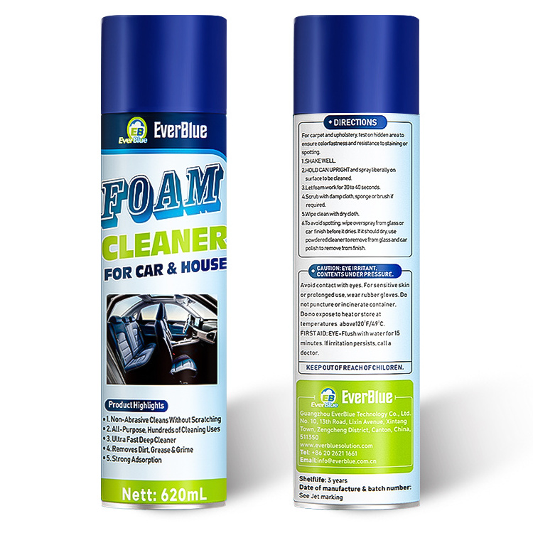 Whole sale Multi-purpose Foam Cleaner Spray 650ml car Interior Home Cleaning Foam Clean Spray